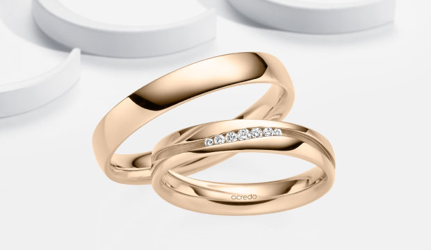 Alianzas modernas y anillos de boda | acredo